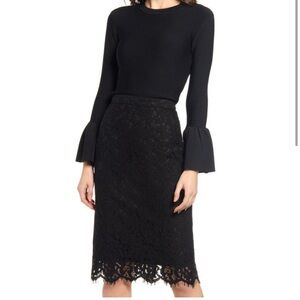 NWT RACHEL PARCELL Lace Pencil Skirt